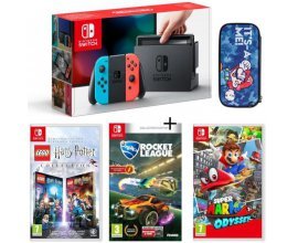 Cdiscount: Pack Nintendo Switch Néon + 3 jeux + Housse Mario à 399,39€