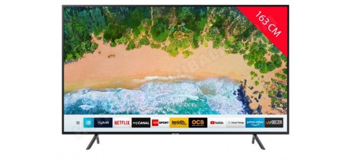 Ubaldi: TV LED 4K 163 cm SAMSUNG UE65NU7175 à 764€ pour le Black Friday