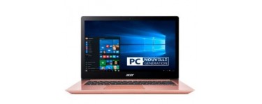 Boulanger: PC Portable 14" Acer Swift SF314-54-53DY (Rose) à 499€ 