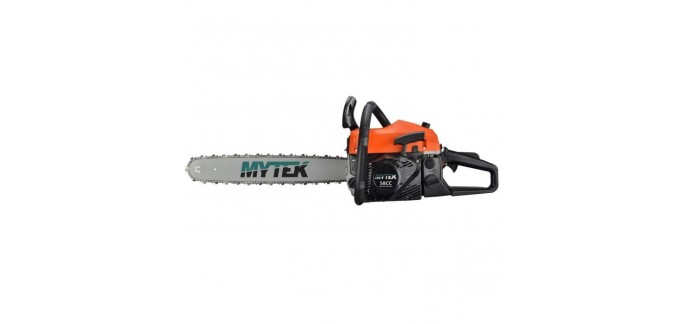 Cdiscount: Tronçonneuse thermique MYTEK (58 cc - 50 cm) à 69,99€ au lieu de 283€