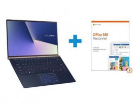 Rue du Commerce: PC Portable 14" FHD Asus ZenBook UX433FA-A5045T - Core i5, SSD 256 Go + Office 365 1an à 799,99€