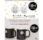 La Compagnie des petits: 1 Kit de 2 boules de Noël à peindre offert dès 40€, 1 lot de 2 mugs ardoise offert dès 105€