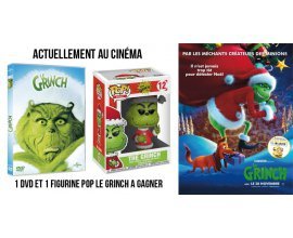 Ciné Média: Un DVD + Une figurine POP "Le Grinch" à gagner