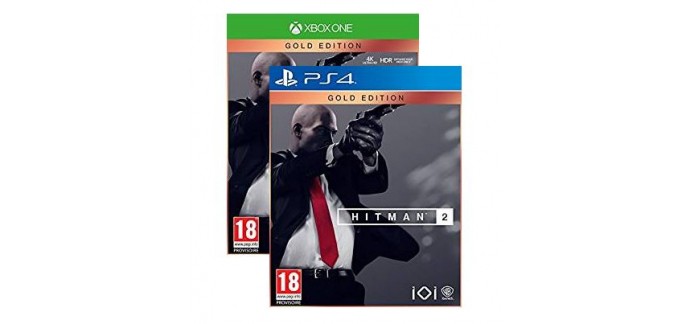 Amazon: Jeu PS4 / Xbox One Hitman 2 Gold Edition à 67,13€ 