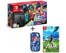 Cdiscount: Pack Console Nintendo Switch Mario Kart 8 Deluxe + The Legend of Zelda + Housse à 359,99€