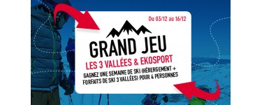 Ekosport: Une semaine de ski pour 4 personnes à gagner