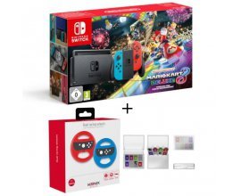 Cdiscount: Pack Console Nintendo Switch Mario Kart 8 Deluxe + 2 Volants + Etui de rangement cartouche à 309,99€