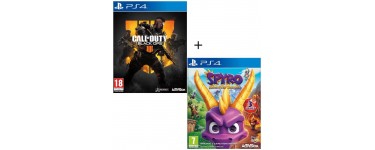Cdiscount: Pack 2 jeux PS4 : Call of Duty Black OPS 4 + Spyro Reignited Trilogy à 60,99€ 