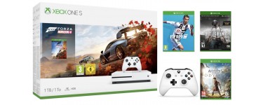 Boulanger: Console Xbox One S 1To + 2ème manette + 4 jeux à 299€