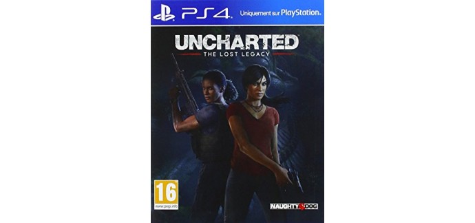 Amazon: Jeu PS4 Uncharted : The Lost Legacy à 19,90€ 