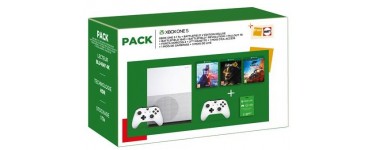 Fnac: Pack Xbox One S 1 To + 2e manette + 3 jeux Battlefield + Fallout 76 + Forza Horizon 4 à 249,99€