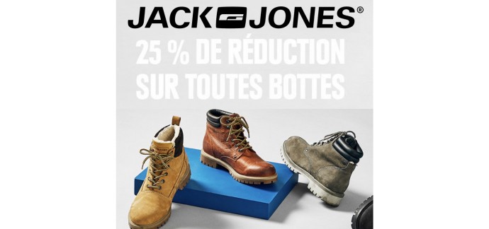 JACK & JONES: 25% de réduction sur toutes les bottes