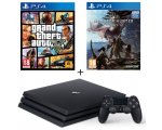 Cdiscount: Pack PS4 Pro 1 To Noire + GTA V + Monster Hunter World à 339,99€