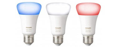 Amazon: Lot de 3 Ampoules connectées Philips Hue White and Color E27 à 89,99€