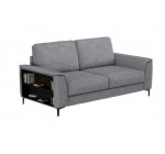 Conforama: Canapé fixe 3 places BRENT coloris gris à 299€ 