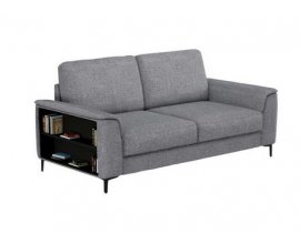 Conforama: Canapé fixe 3 places BRENT coloris gris à 299€