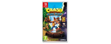 Amazon: Jeu Nintendo Switch Crash Bandicoot N.Sane Trilogy à 33.99€ au lieu de 39.99€