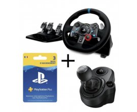 Cdiscount: Volant de Course Logitech G29 + Pédales + Levier + Abonnement Playstation Plus 3 mois à 179,99€
