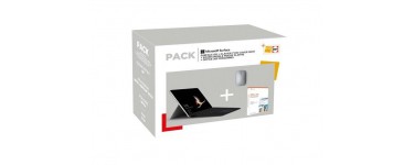 Fnac: Pack PC Hybride Microsoft Surface + Clavier + Souris + Office à 649,99 € au lieu de 805,99 €