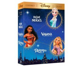 Amazon: Coffret 3 DVD Disney : Vaïana, Raiponce et La Reine des Neiges à 13,99€ au lieu de 25€