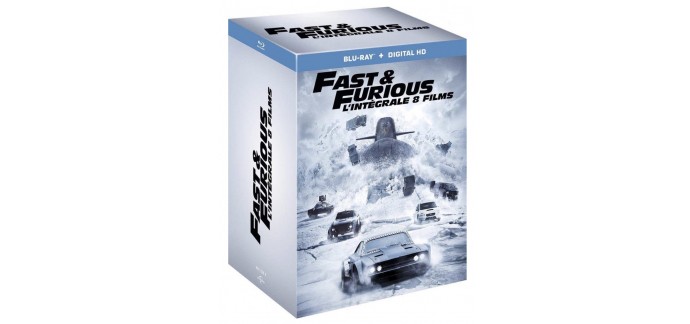 Amazon: L'intégrale 8 films Fast and Furious à 25,99€
