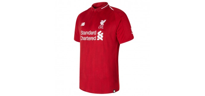 Sportsdirect: New Balance Maillot Liverpool Home Chemise 2018 2019 à 36€ au lieu de 71,99€
