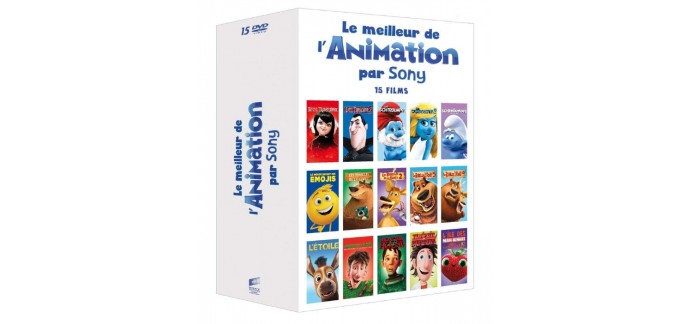 Amazon: Amazon : Coffret DVD 15 films d’animation à 19,99€