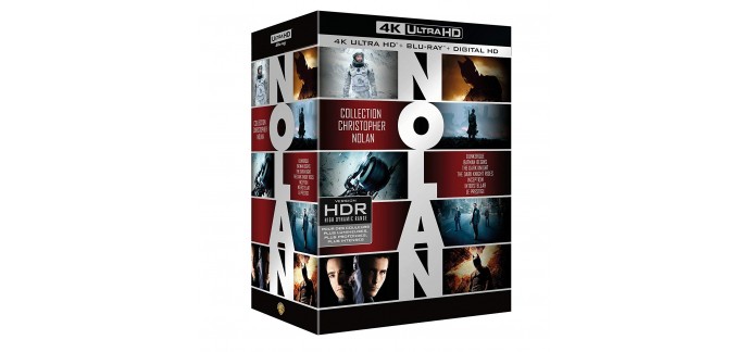 Amazon: Coffret Blu-Ray Christopher Nolan 7 Films en 4K ultra HD à 64,99€