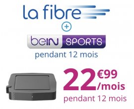 Bouygues Telecom: Abonnement Internet fibre + beIN Sports à 22,99€/mois pendant 1 an