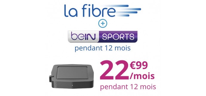 Bouygues Telecom: Abonnement Internet fibre + beIN Sports à 22,99€/mois pendant 1 an