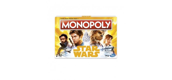 Fnac: Monopoly édition spéciale Star Wars Han Solo soldé à 8,50€ au lieu de 16,99€