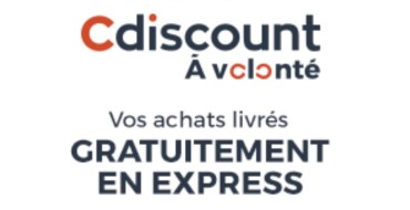 Cdiscount: 1 an d'abonnement à Cdiscount à volonté à 8€ au lieu de 29€