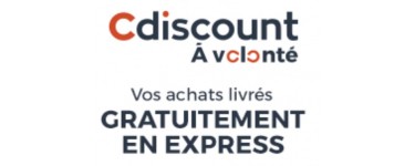 Cdiscount: 1 an d'abonnement à Cdiscount à volonté à 8€ au lieu de 29€