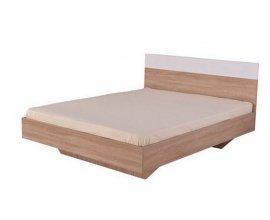 BUT: Structure lit 160x200cm FELIX Décor Sonoma et blanc en solde à 69,99€