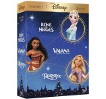 E.Leclerc: Coffret DVD Disney 3 films (Vaiana, la Reine des neiges et Raiponce) à 16,24€