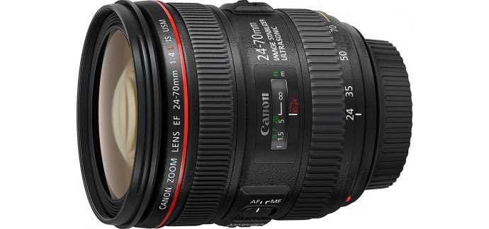Amazon: Objectif Canon 24-70 mm f/4.0 L IS USM en solde à 679€ au lieu de 949,99€