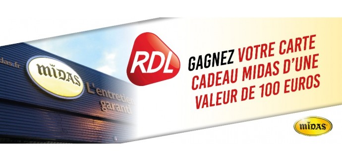 RDL RADIO: 50 cartes cadeaux Midas de Lillers (62) d'une valeur de 100€ à gagner 