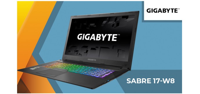 HEXUS: PC portable gamer Gigabyte "Sabre 17-W8" d'une valeur de 1800€ à gagner