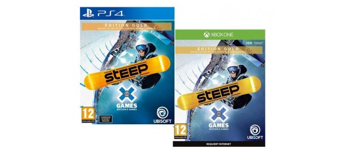 Fnac: Jeu Steep X-Games Edition Gold sur PS4 / Xbox One à 19,99€ 