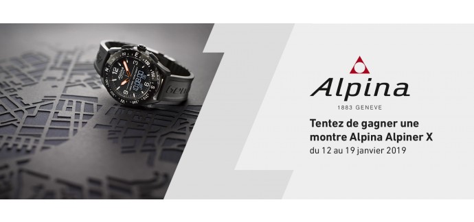 L'Équipe: Une montre connectée Alpina "Alpiner X" d'une valeur de 895€ à gagner