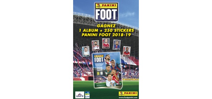 Le Parisien: 1 Album + 250 stickers Panini Foot à gagner