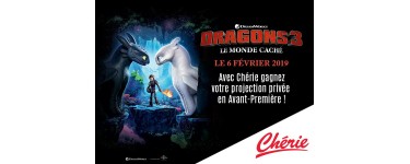 Chérie FM: Une projection privée en avant-première du film "Dragons 3" à gagner