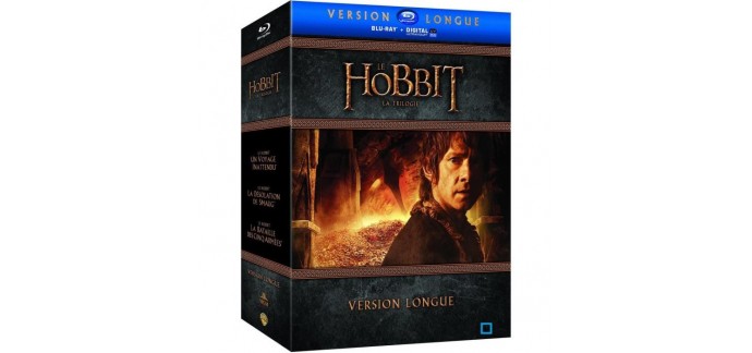 Cdiscount: Coffret trilogie le Hobbit version longue blu ray en solde à 29,99€ au lieu de 43,96€