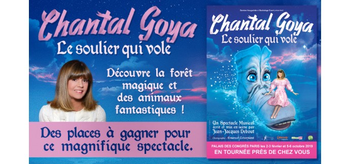 Gulli: 10 × 2 places cat.2 pour le spectacle de Chantal Goya le 2 février à Paris à gagner