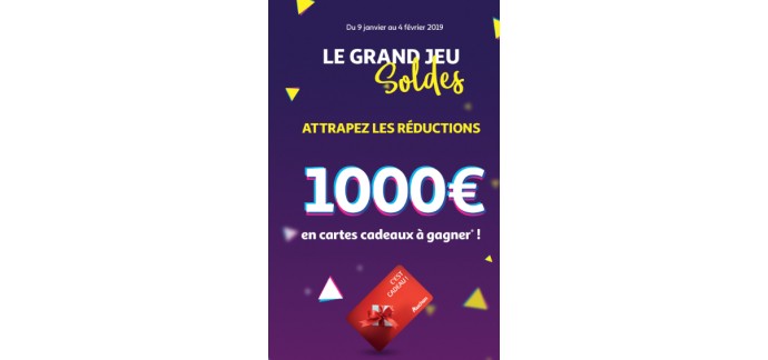 Auchan: 10 cartes cadeau Auchan de 100€ à gagner