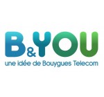 B&You: Forfait mobile sans engagement à partir de 7,99€/mois
