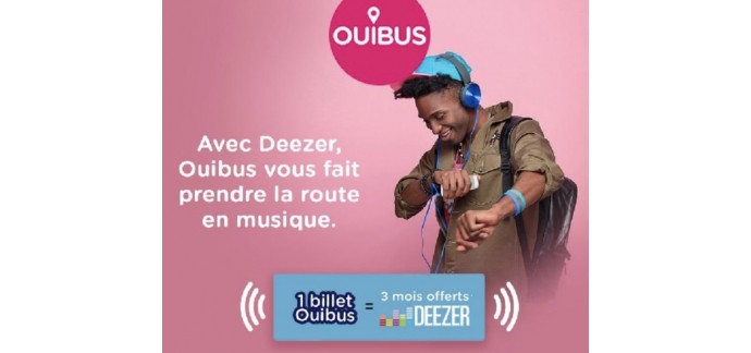BlaBlaCar: 3 mois d'abonnement à Deezer Premium offerts pour l'achat d'un billet Ouibus