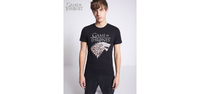 Celio*: T-shirt Celio Game of thrones 100% coton en solde à 5€ au lieu de 19,99€