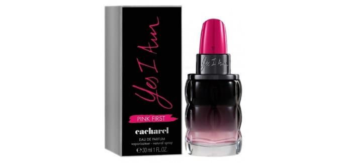 Sephora: 1 pochette Lulu Guinness et 50 parfums Yes I am Pink First de Cacharel à gagner