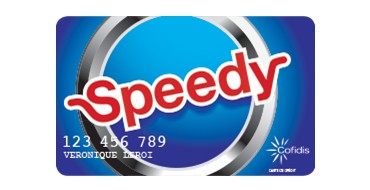 Speedy: 25€ de bon de réduction sur votre prochain achat en souscrivant à la carte Speedy